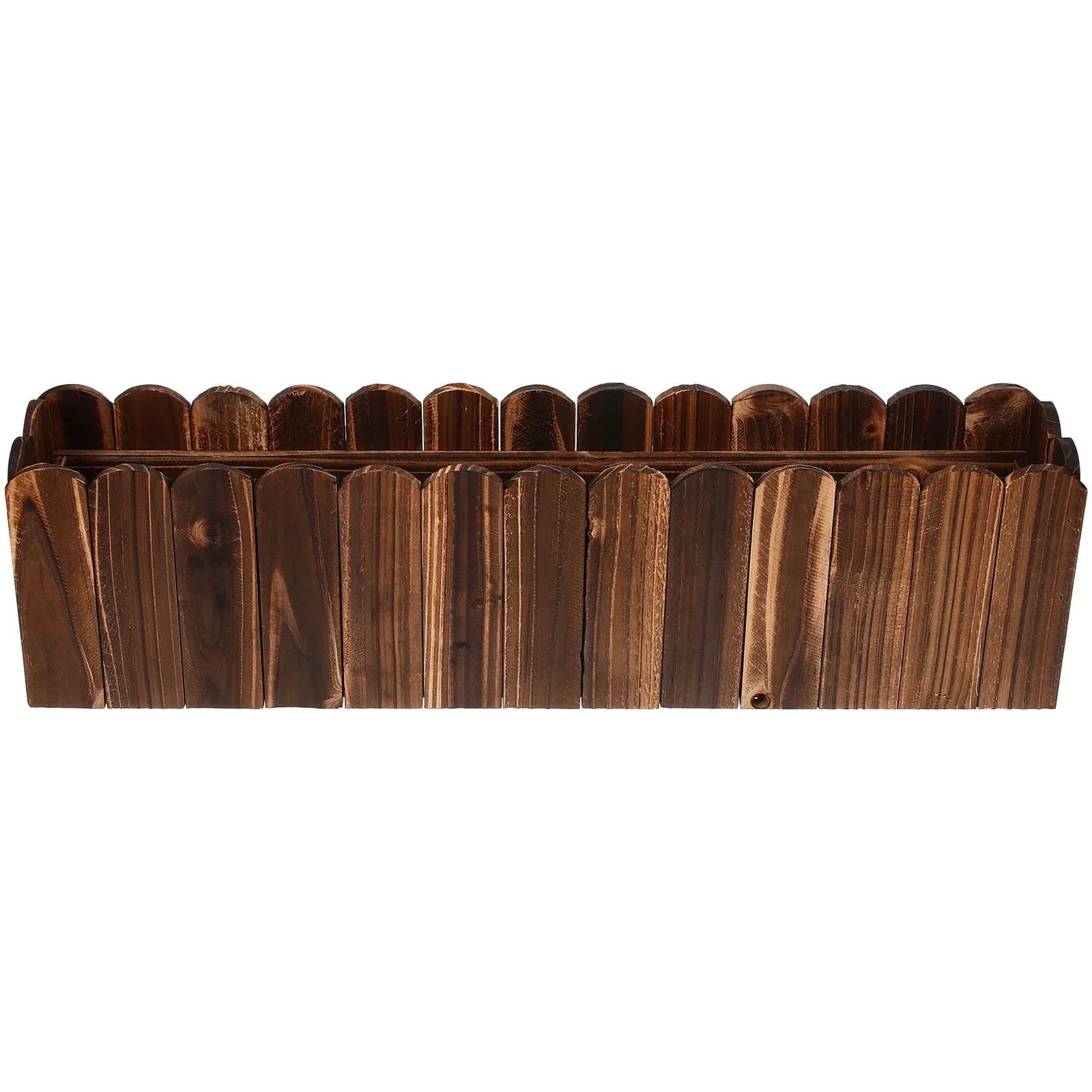

Anticorrosive Wood Flower Pot 50x9x13cm Window Planter Box Fake Plants Balcony Garden Wooden Planter
