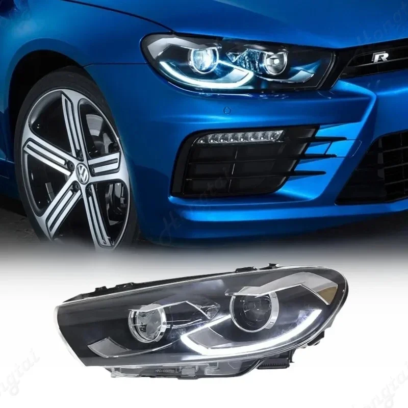

Фара для 2009-2010 2011-2017 Volkswagen VW Scirocco Hatchback, передняя фара в сборе, стиль A, дневные ходовые огни