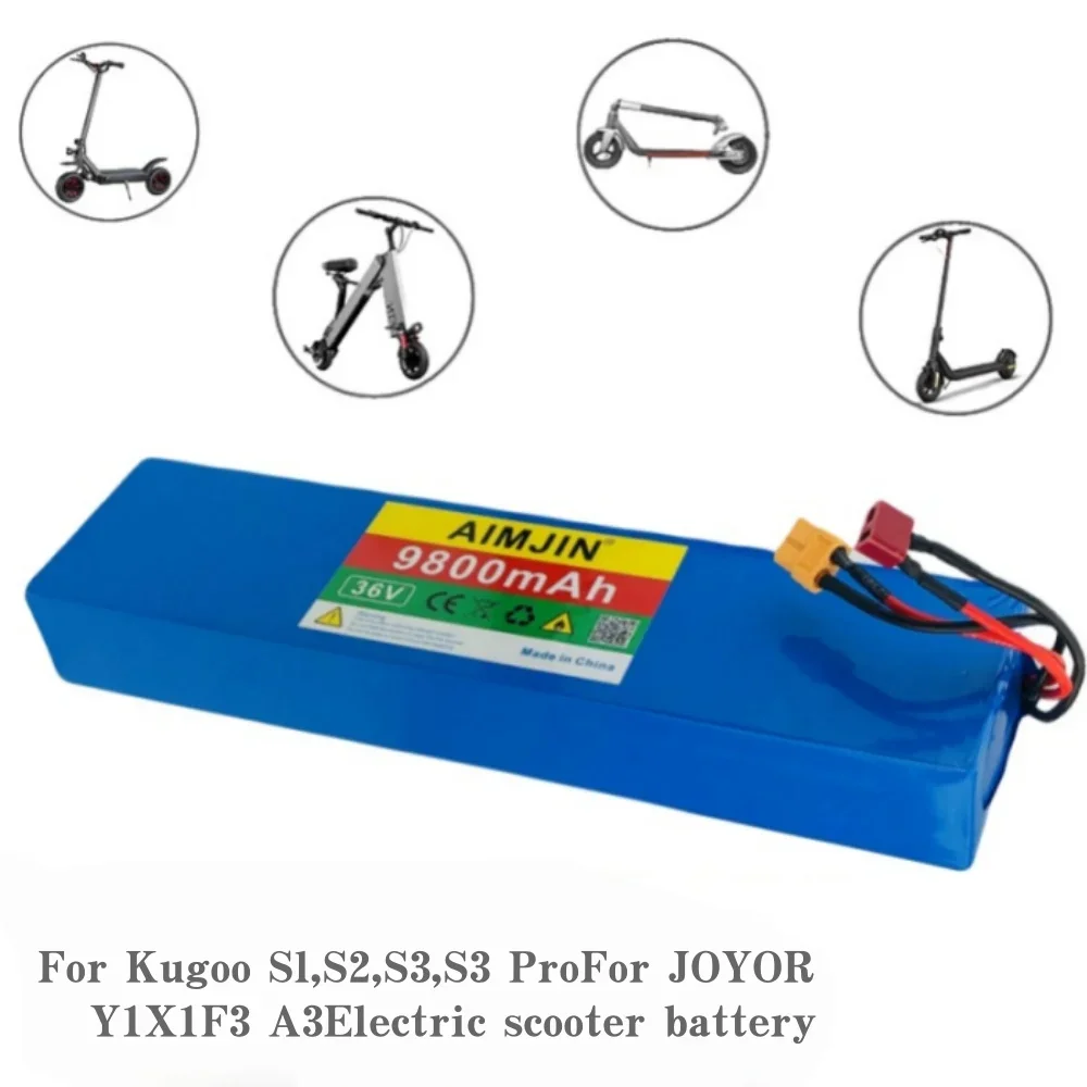 بطارية سكوتر كهربائي 36 فولت Kugoo S1, S2, S3, S3 Pro بطارية ليثيوم أيون مناسبة 9800 مللي أمبير في الساعة