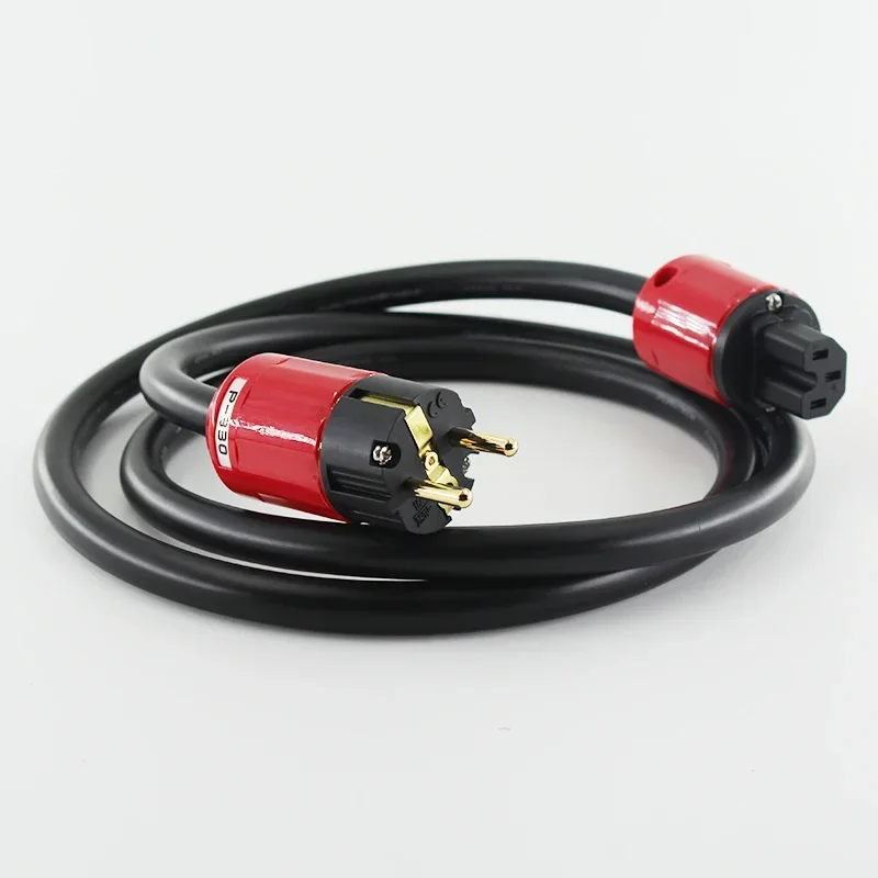 

Hifi Power Cable FP-314Ag hifi power cord with P-330E Schuko EU Plug AC hifi supply cord