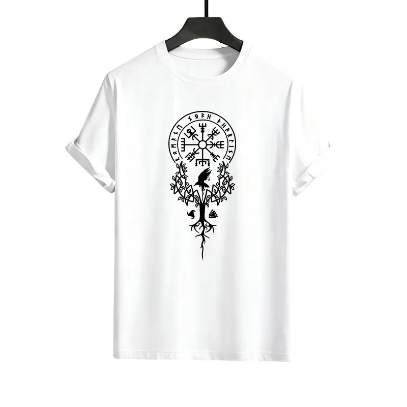 تي شيرت كبير الحجم وركض أسود مكون من قطعتين ملابس غير رسمية للربيع والصيف برقبة دائرية تي شيرت رائع 2026 طقم ملابس الشارع الحضرية للرجال #4