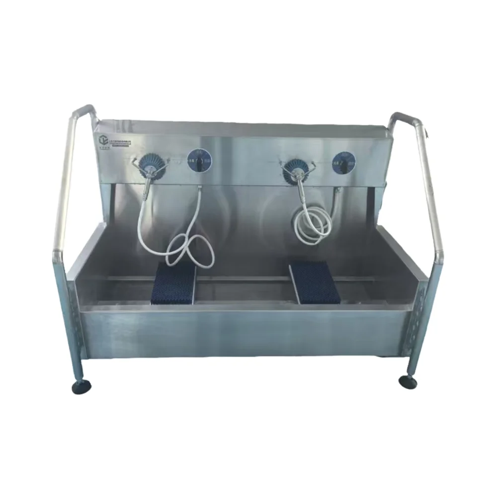304 Stainless Steel Handheld Boot Washer - 3 Modes (Wash/Disinfect/Rinse) with Brushes for Sole & Upper Cleaning
