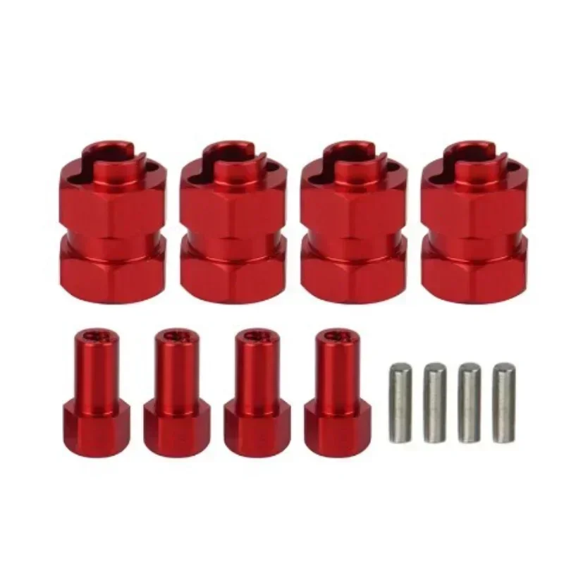 エンロン4P改造拡張7mmホイールヘックスハブ＆ピン8.5MM厚さアップグレードRC大人向けクローラー1/24アキシャルSCX24 90081 C10用