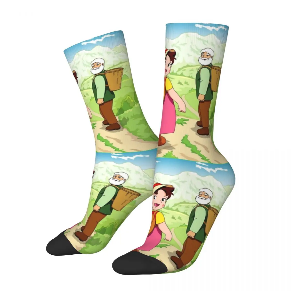 Heidi And Grandfather Accessories Socks Cozy The Girl From The Alps Skateboard Long Socks Cotton for Womens Birthday Present