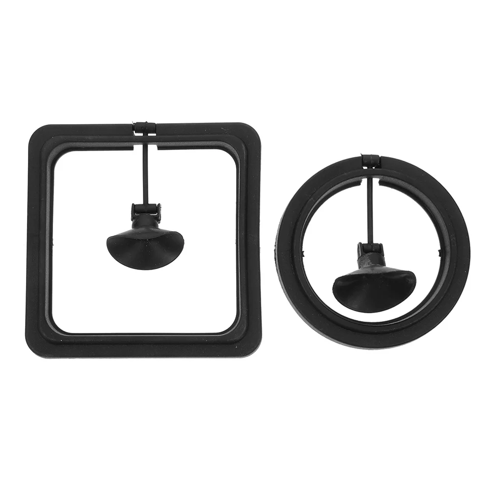 

2Pcs Aquarium Floating Food Rings Easy Installation Longtime Use Fish Feeder Circle Smooth Design