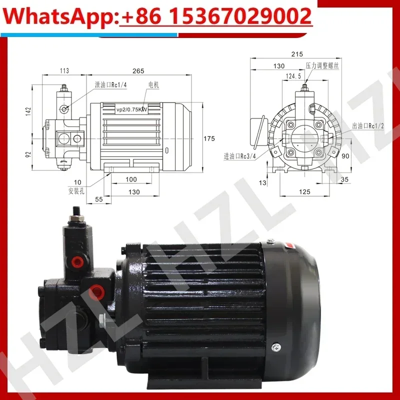 Hydraulic VP-20-FA3 Variable Vane Pump VP-30-FA3/40 vp-08/12/15-fa Dual Oil Pump