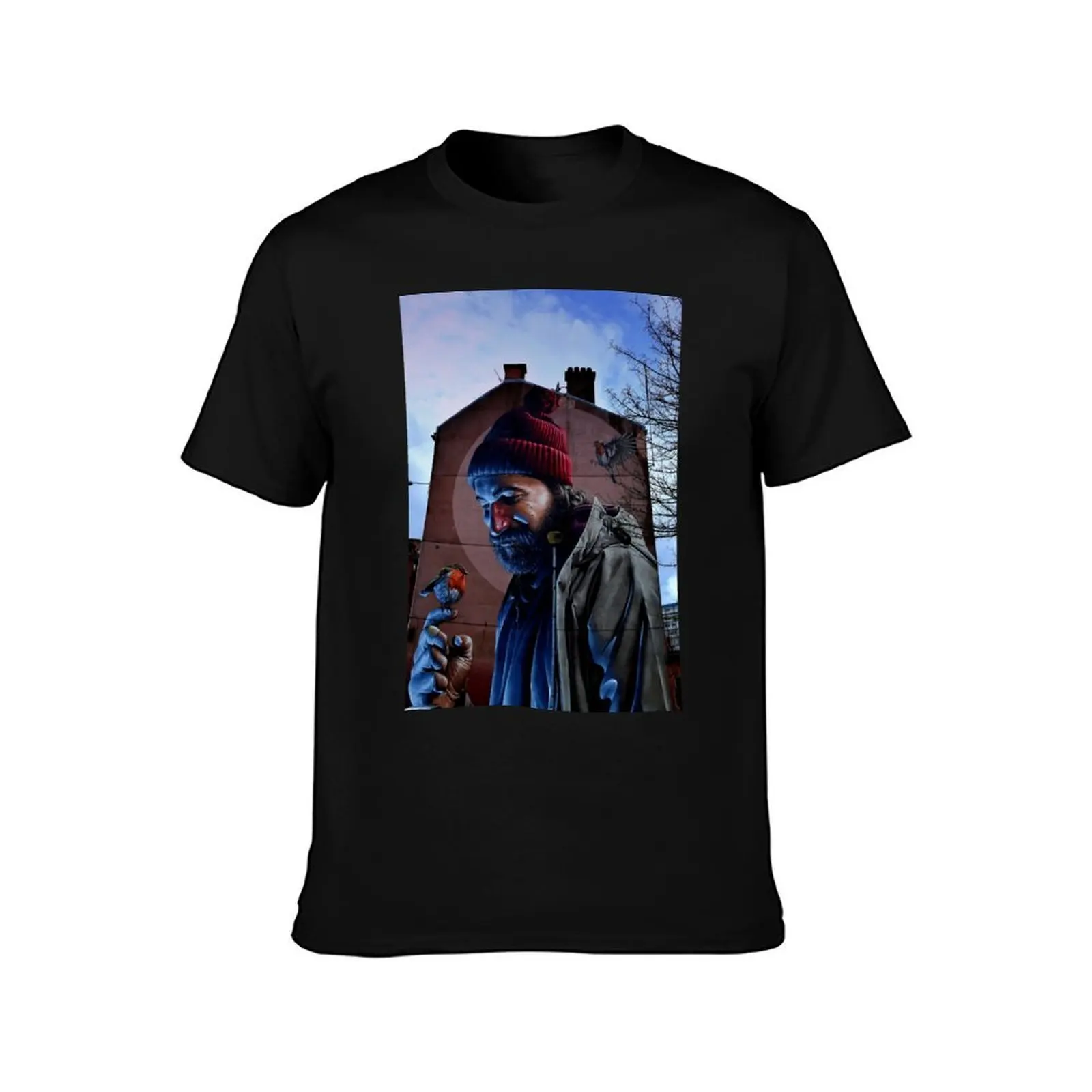 St Mungo Glasgow Scotland Smug Street Art T-Shirt, Summer Casual Cotton Tee, Oversized Streetwear Tops, Vintage Graphic Print