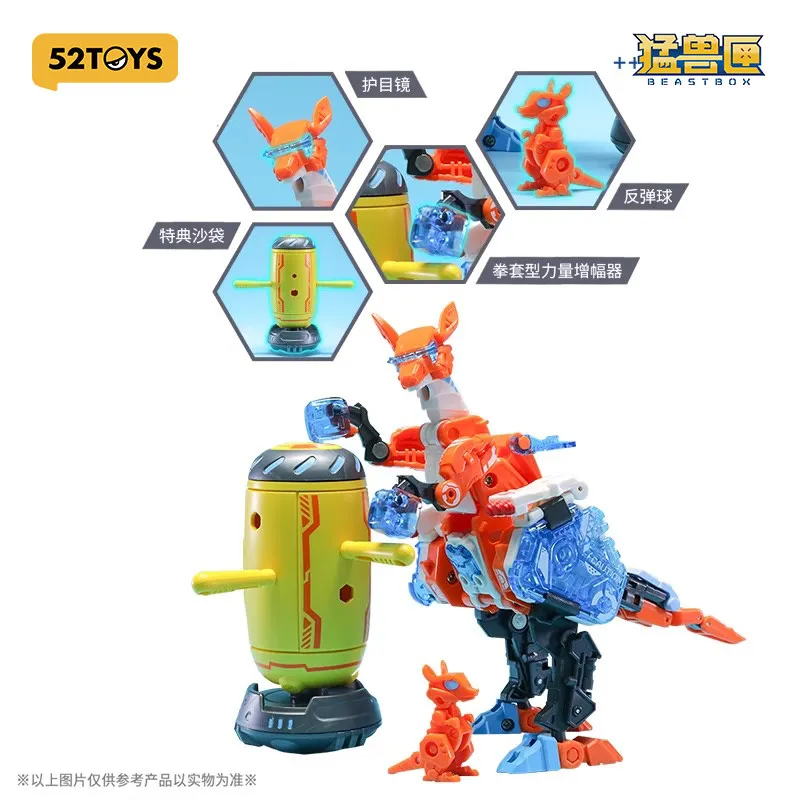Brinquedo Transformador Ricochet Kangaroo Modelo 52toys Beast Box Series Figura Mecha Moderna Presente de Aniversário em Estoque