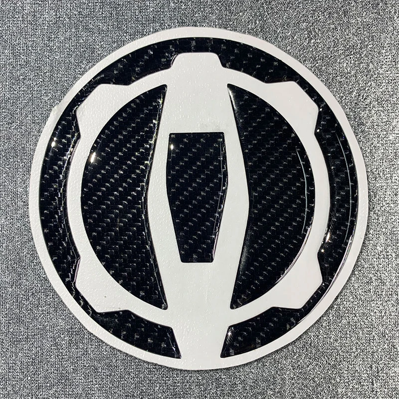 

3D Carbon Fiber Fuel Tank Filler Cap Cover Stickers Decals Motorcycles Accessories For Kawasaki Z900 Z400 Ninja 400 650 F19A