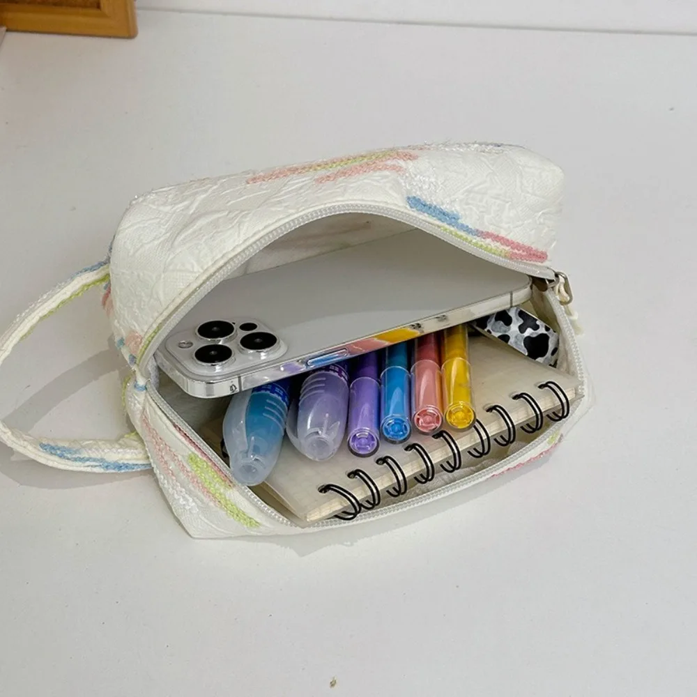 Draagbare Grote Capaciteit Pennentas Ademende Multifunctionele Briefpapier Tas Reishandtas Student