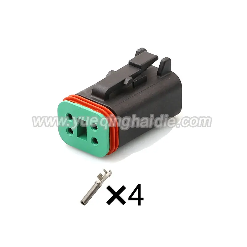 4 Pin DT06-4S-E004/DT04-4P-E004 Electrica Automotic  Socket Wiring Harness  Connector Terminals Dummy Seals Socket  Plug