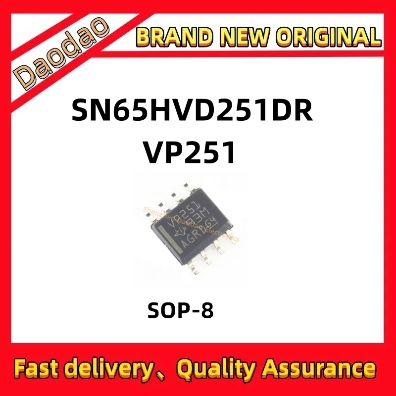 5Pcs SN65HVD251DR VP251 SN65HVD251 SN65HVD SN65 SN IC SOIC-8 new original