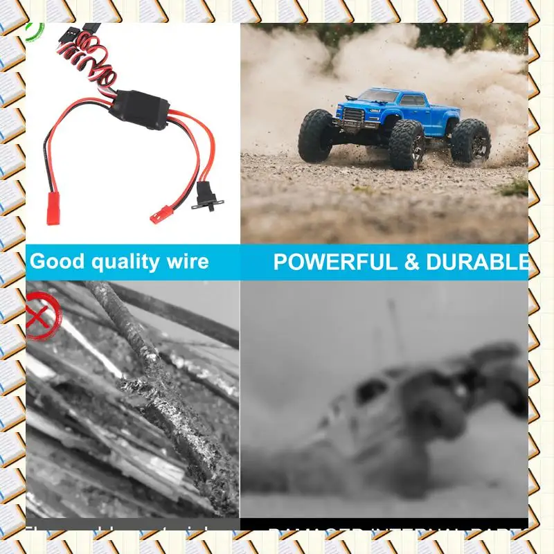 

A14M RC 30A Mini Brushed Electric Speed Controller ESC Brush Electronic Motor Speed Controller Dual Output