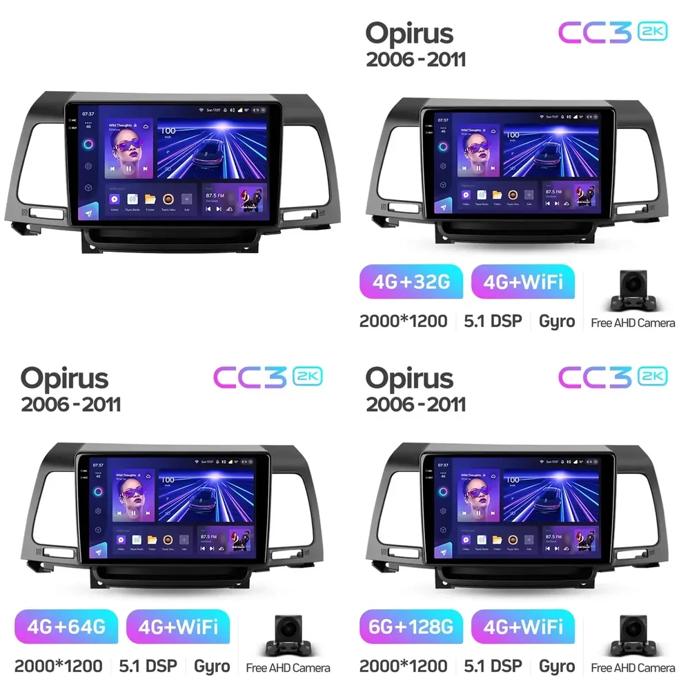 CC3 2K Car DVD Player for Opirus GH 2006 - 2011 9 Inch Car Radio DVD Player With Revere