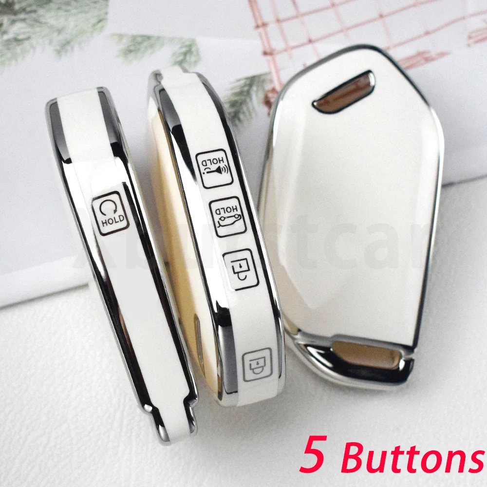 For Kia Sorento Morning Ev9 for Kia Picanto Ev9 2024 TPU Car Key Case Cover Potector Shell Fob Holder Accessories