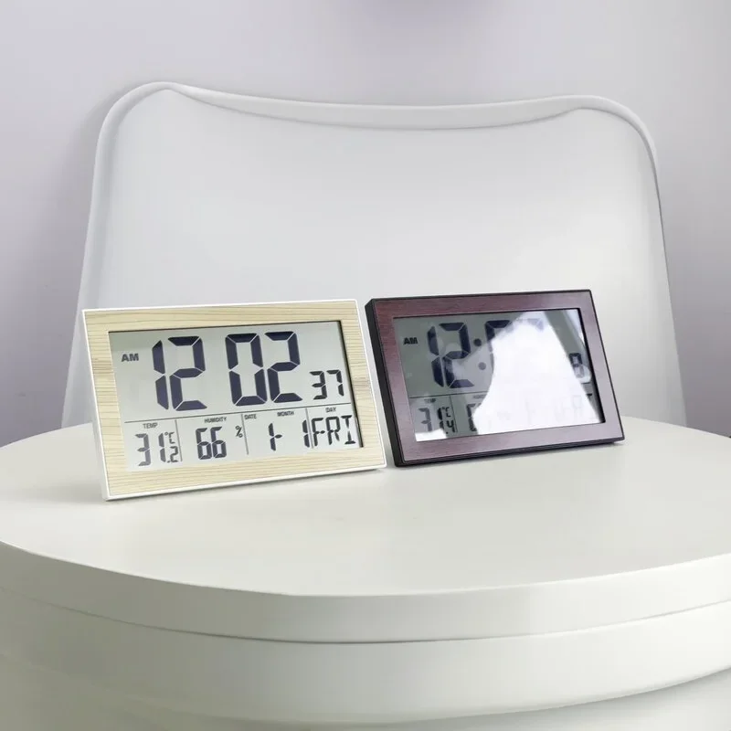 Digital Wood Wall Clock - Cartoka
