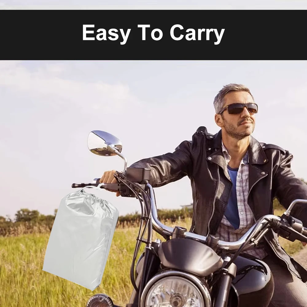 Waterproof Motorcycle Cover Outdoor Indoor Scooter Wear-resistant Fabric Motorbike Cover All Season Dustproof UV Protective