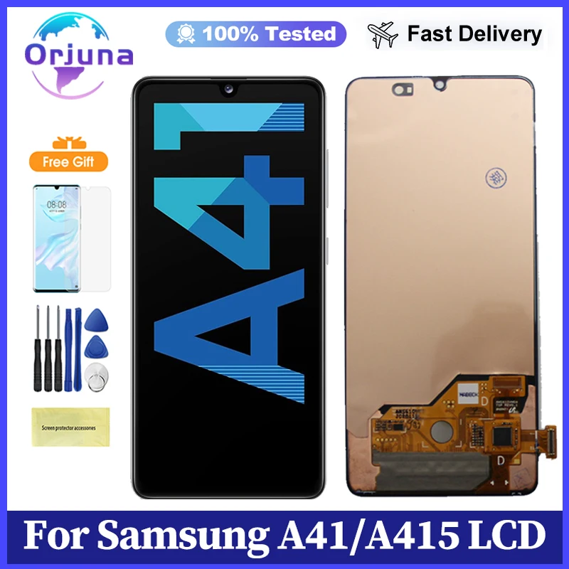 100%Tested Display For Samsung A41 LCD Display Touch Screen Digitizer Assembly For Samsung A41 SM-A415F Display Replacement Part