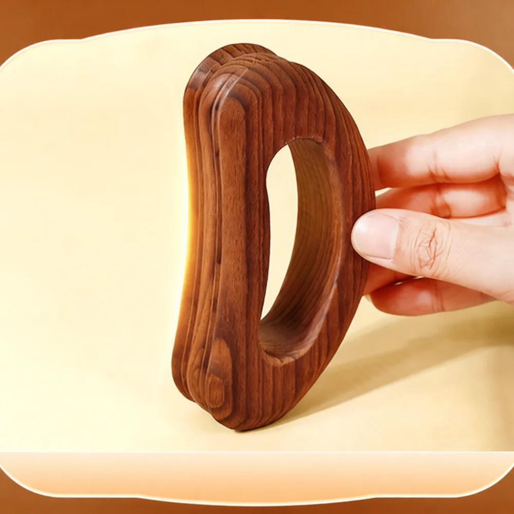 Handheld Carbonized Beech Massage Scraper Meridians Body Care Tool Back Neck Scraping Board Natural Wooden Health Device