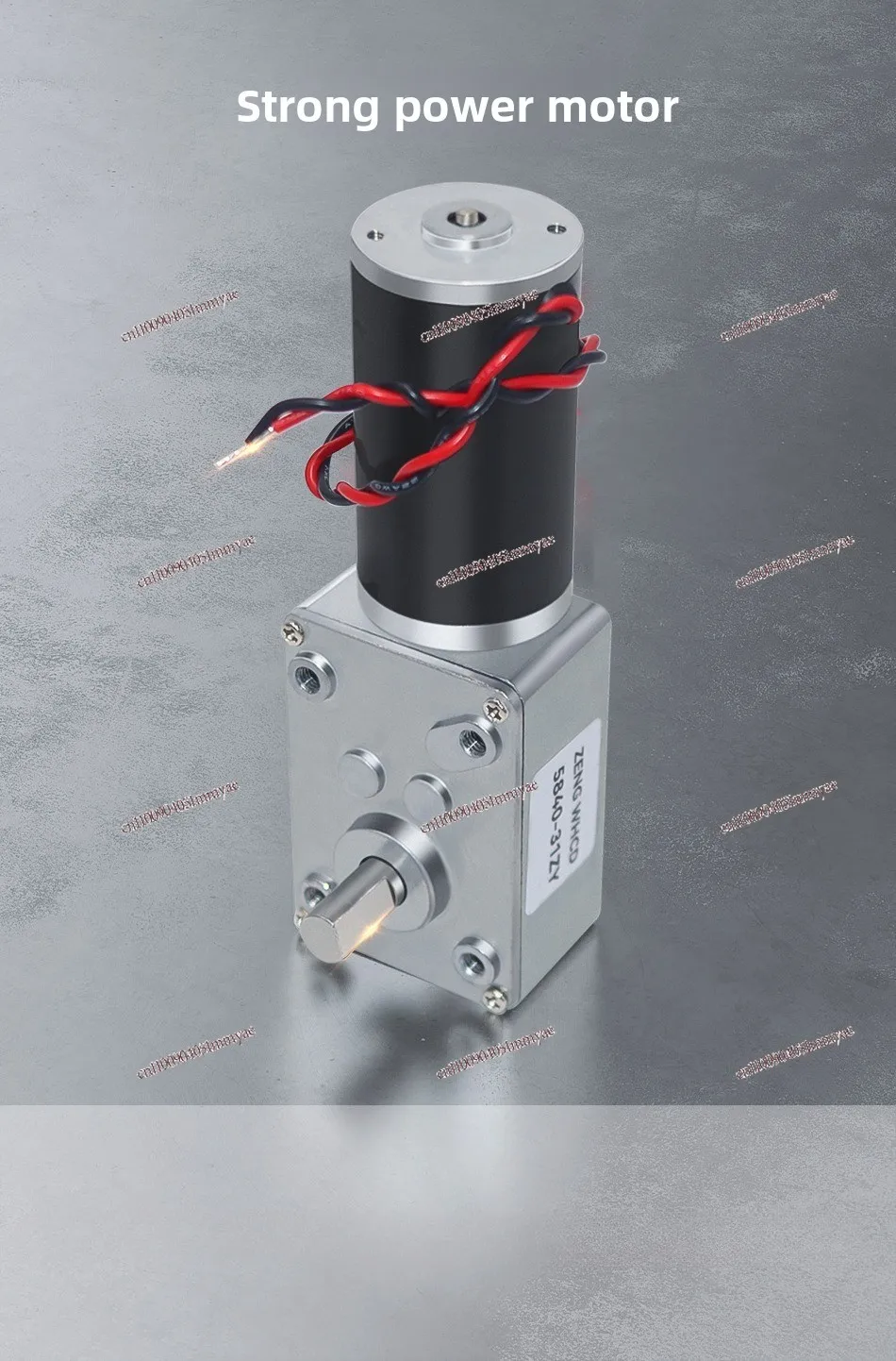 5840-31ZY Geared Motor DC Geared Motor 5840 Micro Geared Motor Turbine Worm Large Torque
