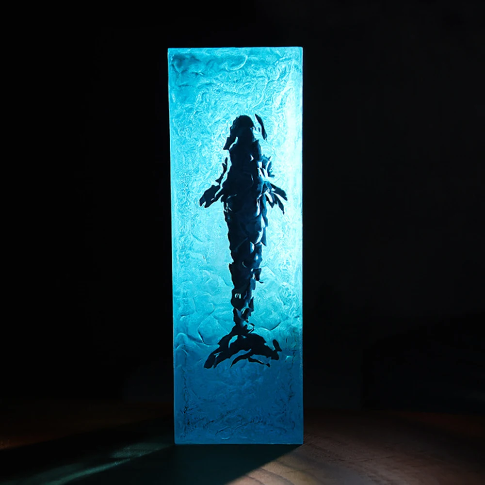 Underwater World Organism Resin Table Light Creactive Art Decoration Lamp Whale Theme Night Light USB Charge