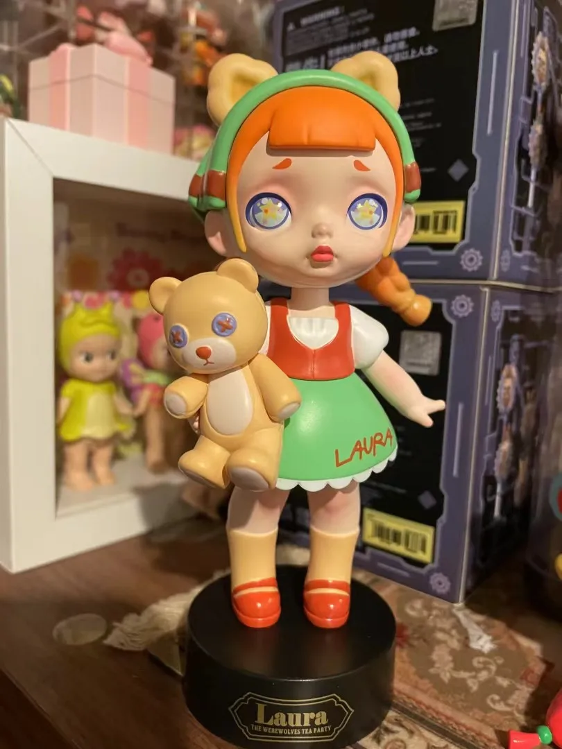 أصيلة Toycity لورا وولف الشاي حفلة الفضاء المقصورة صندوق أعمى الأزياء دمية فتاة مفاجأة عيد ميلاد هدية الكريسماس