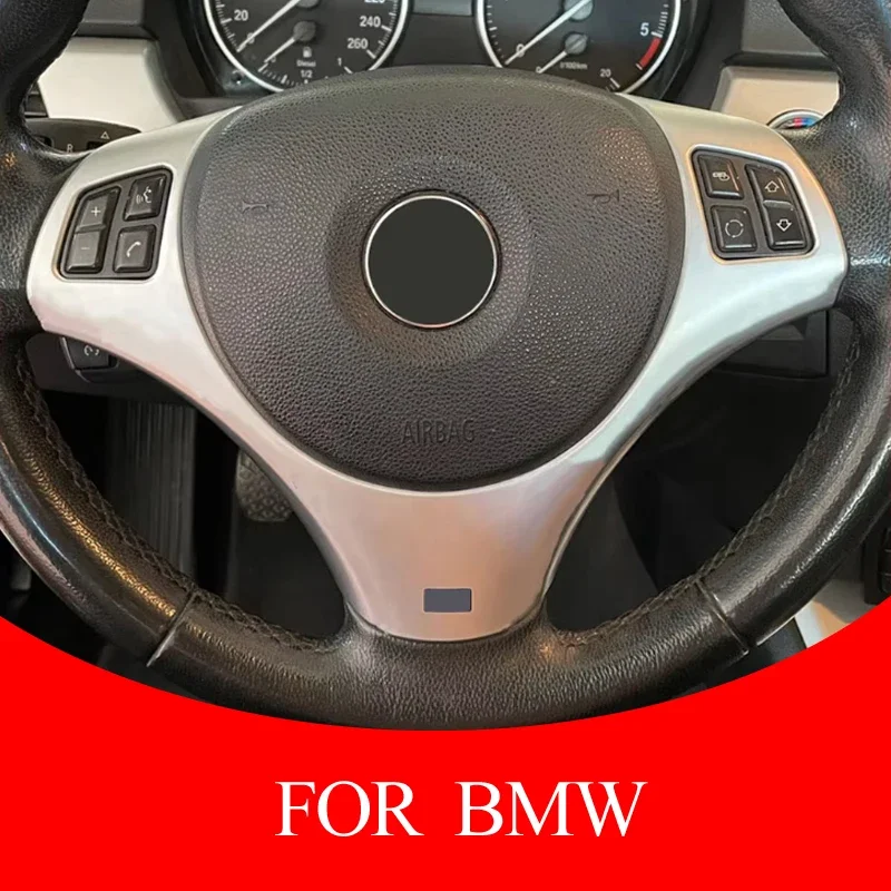 핸들 패널 장식 커버 스티커 액세서리, BMW 1 3 시리즈 E90 E92 E93 2005-2012 X1 E84 E82 E87