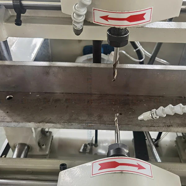 High-Speed PVC/UPVC/Aluminum Window Door Making Lock Hole Milling Drilling Machine Profiled Router with Core Motor Component