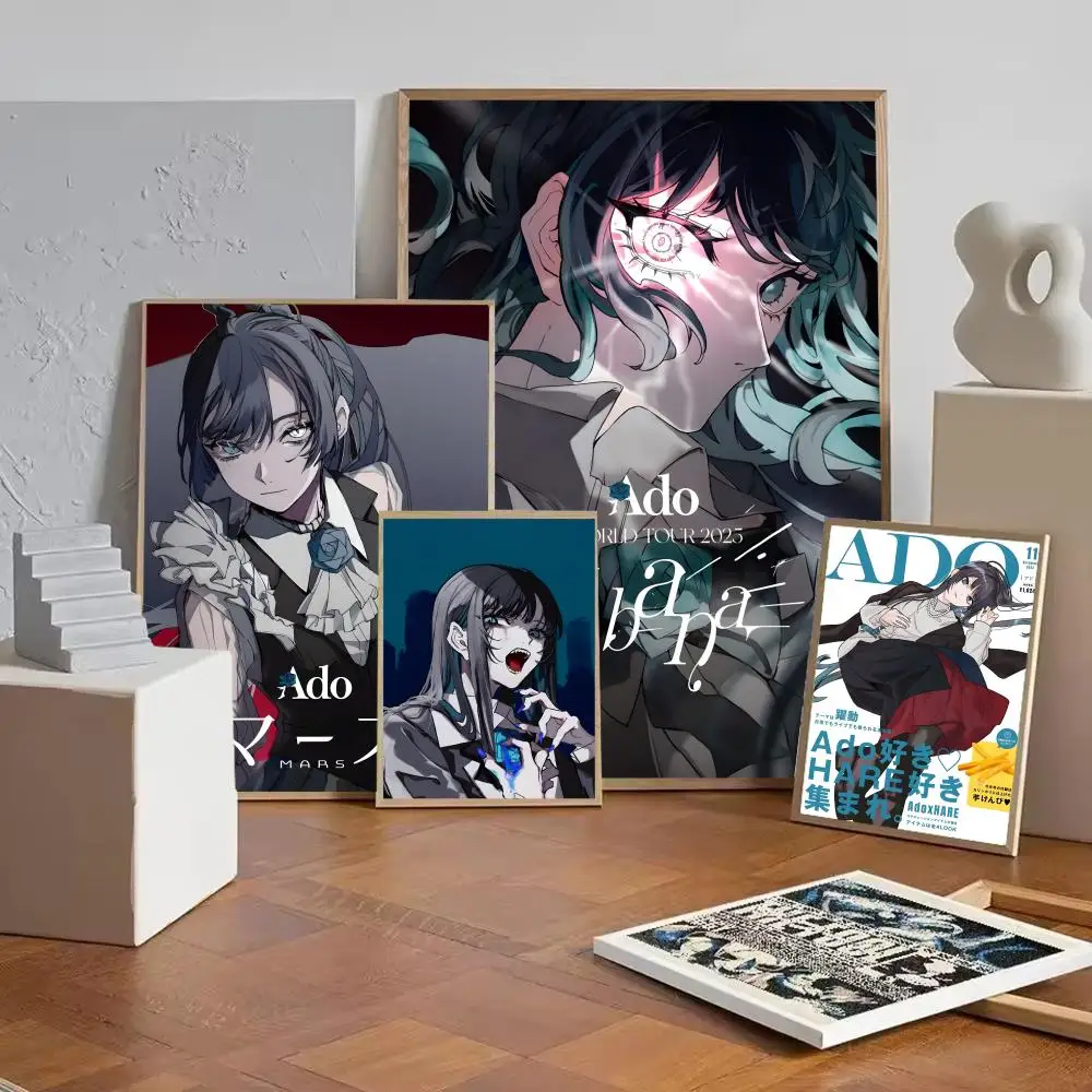 ملصق Anime A-Ado عالي الدقة لتزيين الحائط ذاتي اللصق للمنزل والمكتب وغرفة النوم وخيار أكثر مثاليًا للهدايا