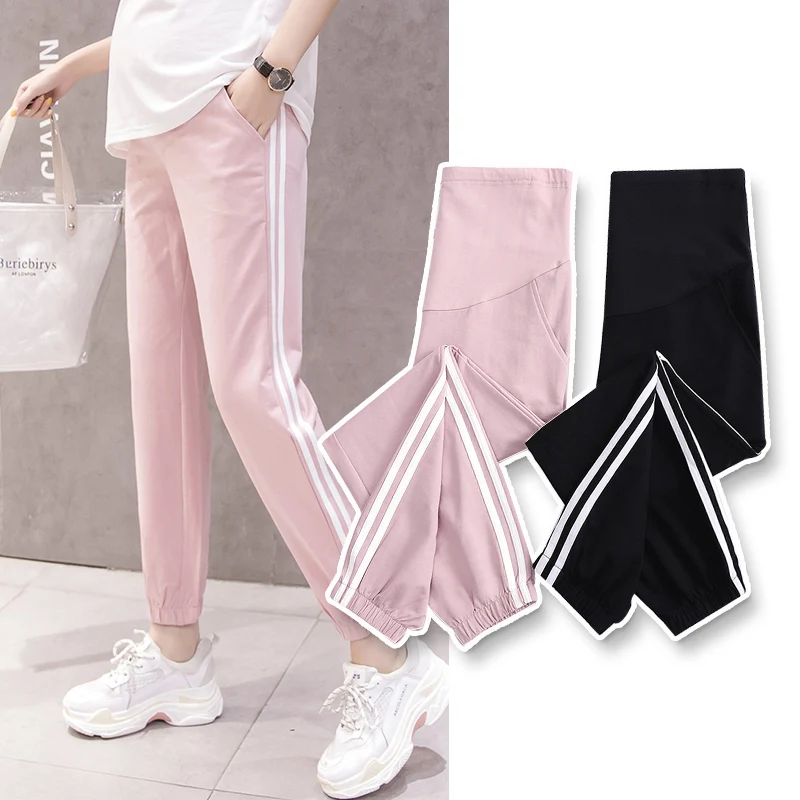 Maternity Pants Summer Outer Wear Fashion All-match Leggings Tide mom Harem Pants Pregnant women sports pants