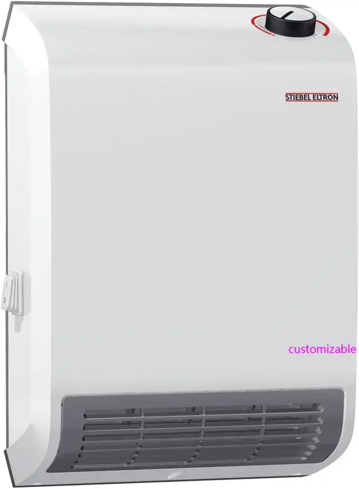 

236304 CK Trend Wall-Mounted Electric Fan Heater, 1500W, 120V White