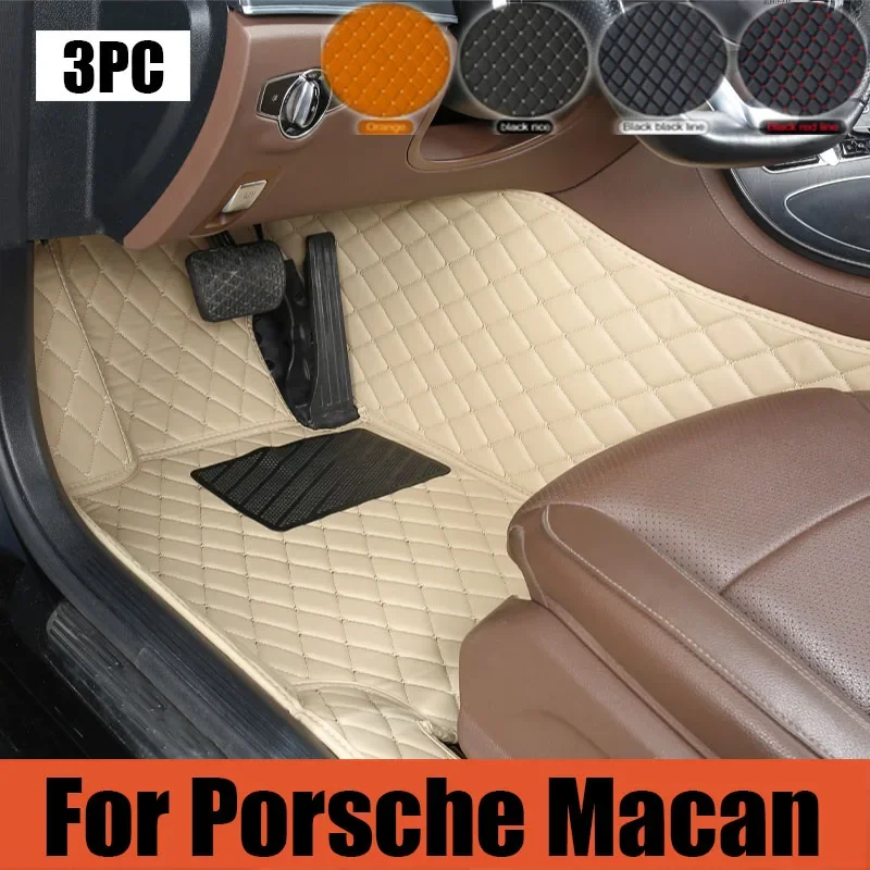 Alfombrillas originales para coche Porsche Macan 2014-2024 15 16 17 18 19 20 21 22 23 almohadillas para los pies personalizadas cubierta de alfombra para automóvil