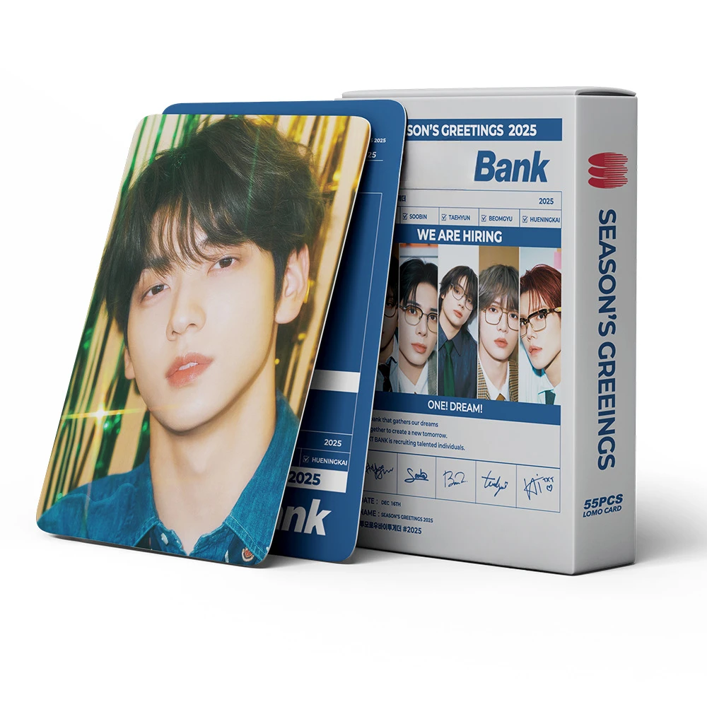 55pcs 2025 Kpop LOMO Card Korean Idol SOOBIN YEONJUN BEOMGYU TAEVNet HUAENINGKAI Photo Card Fans Support Photo Collection Card