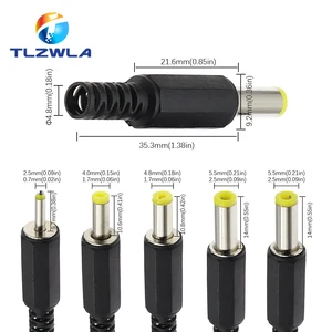 DC Food Adapter Plug -Stecker, männliche Steckerlötlinie, 5,5 x 2,1 mm, 5,5 x 2,5, 4,8, 1,7, 1,35, 0,7 mm, 10pcs 12 Hauptverkaufsanschluss für Schweißmaschine - №10