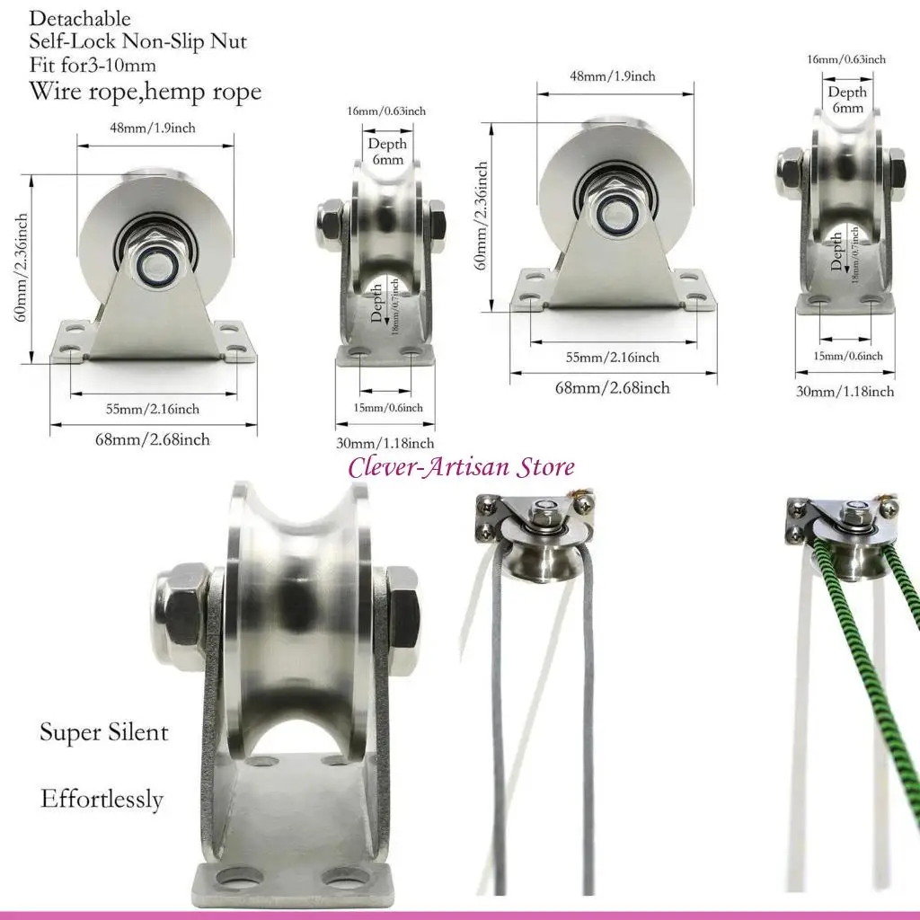 

E06B Колесо с пазом U-образного троса, рельсы с перевернутой гусеницей, инструменты для подъемного крана, антикоррозийный для из