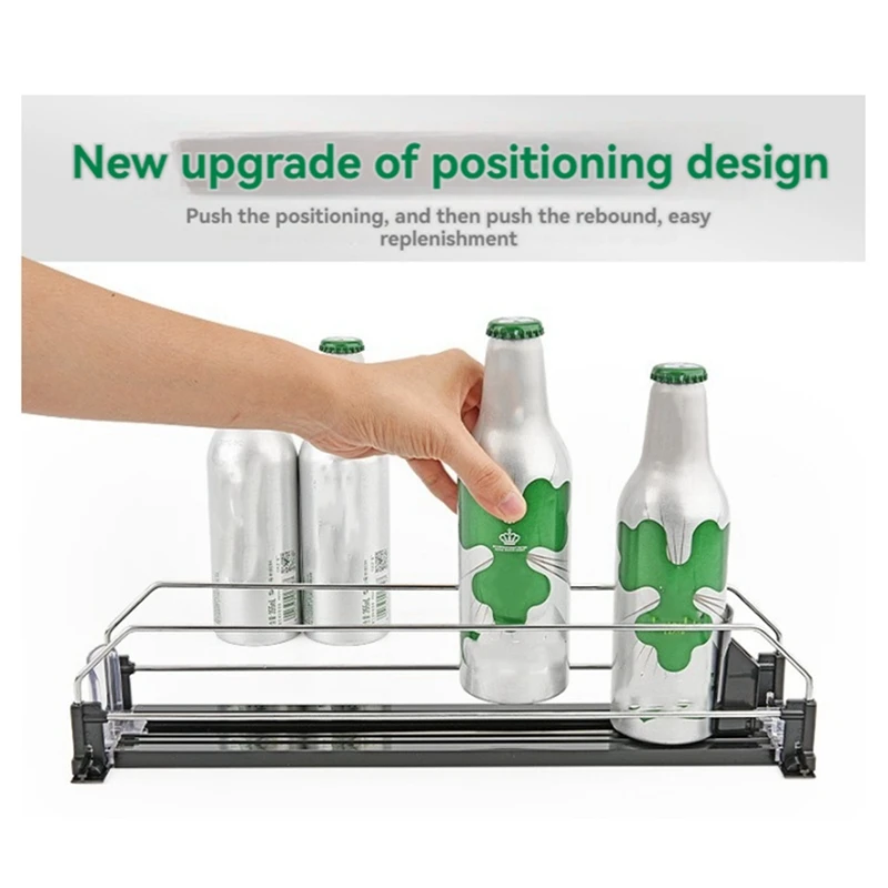 Drink Organizer For Fridge Soda Can Organizer Dispenser For Refrigerator With Automatic Pusher Glide Drink Dispenser