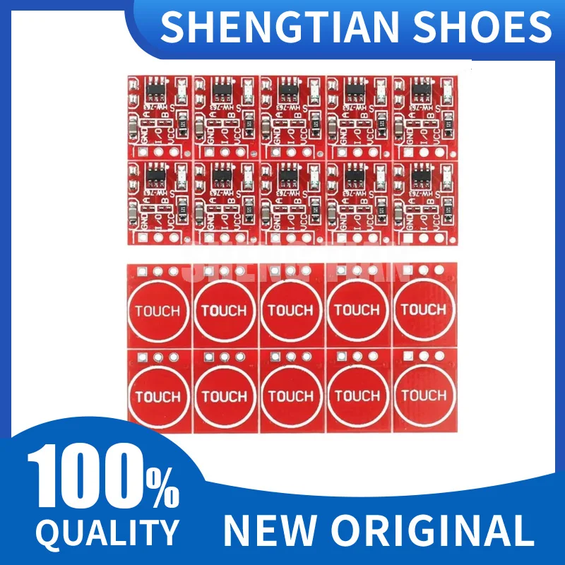 20/50PCS/LOT NEW TTP223 Touch Button Module Capacitor Type Single Channel Self Locking Touch Switch Sensor for Arduino