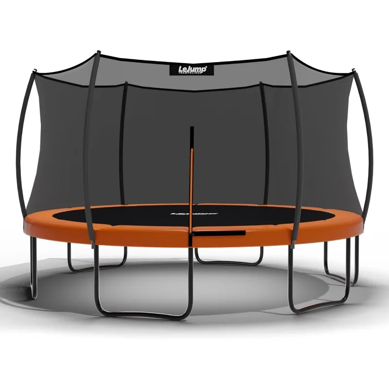

Беспружинные батуты LeJump для улицы, 14 футов, 10 футов, без пружины, одобренный ASTM, большой батут для отдыха