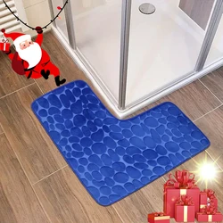 Bathroom Rug, L-Shaped Bath Mat, Non Slip Corner Shower Mat, Water Absorbent Soft Bath Rug, Fluffy Washable Rug Carpet