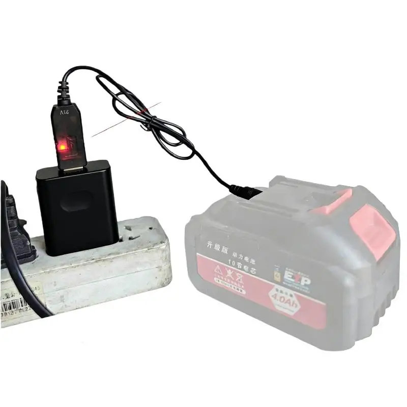 1/5Pcs 21V Lithium Battery Dedicated Charging Cable 5V To 21V Boost Cable DC Interface USB Adapter Cable Charger.