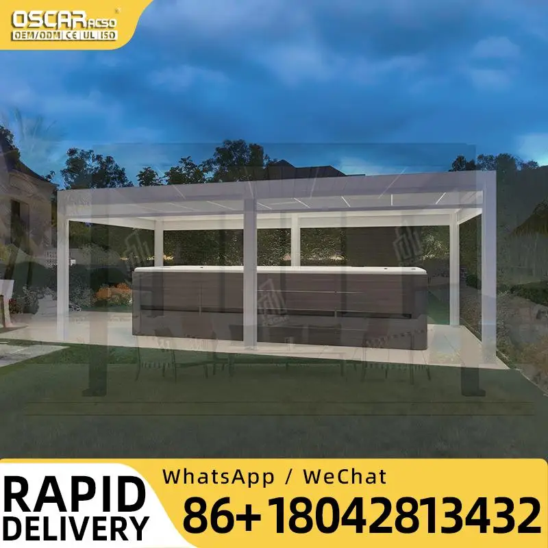 ملف ألومنيوم أنبوب مربع حديث للعريشة مع ميزات مقاومة للصدأ وسهلة التركيب مثالية لحديقة الفناء الخلفي Lo #3