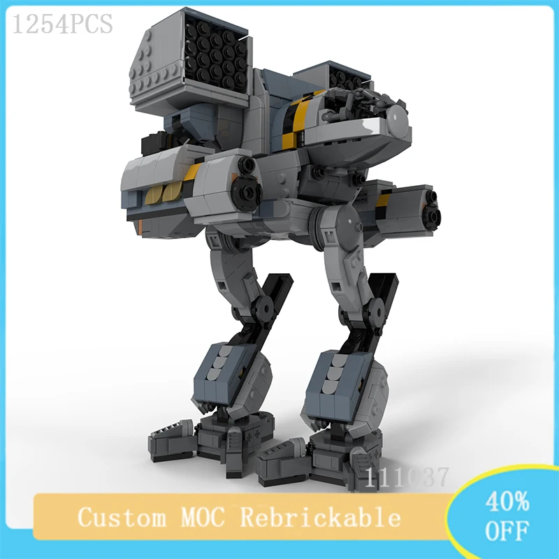 1254PCS Video Game Series MOC Modular Mecha Warrior Clan Ghost Bear Building Block Model DIY Children's Toys Christmas Gift