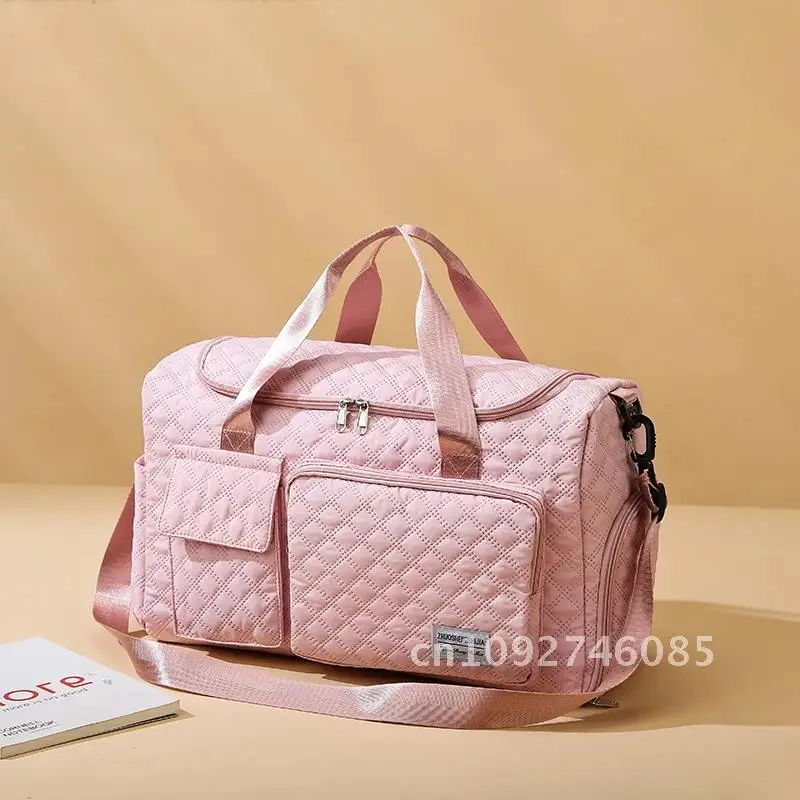 Bolsas de viaje de gran capacidad de alta calidad, bolsas ligeras simples con cremallera, Fitness suave a la moda, Unisex, novedad de 2024