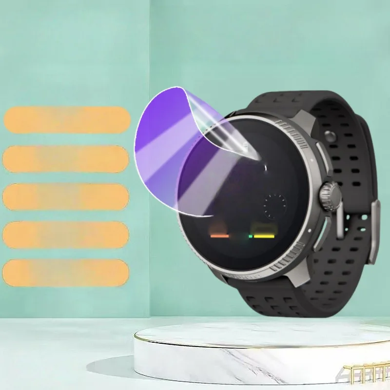 لواقي SUUNTO RACE 2: طبقة هيدروجيل ناعمة من مادة TPU، شفافة عالية الدقة، مضادة للخدش، خالية من الفقاعات، رفيعة للغاية، شاشة ساعة من الحافة إلى الحافة