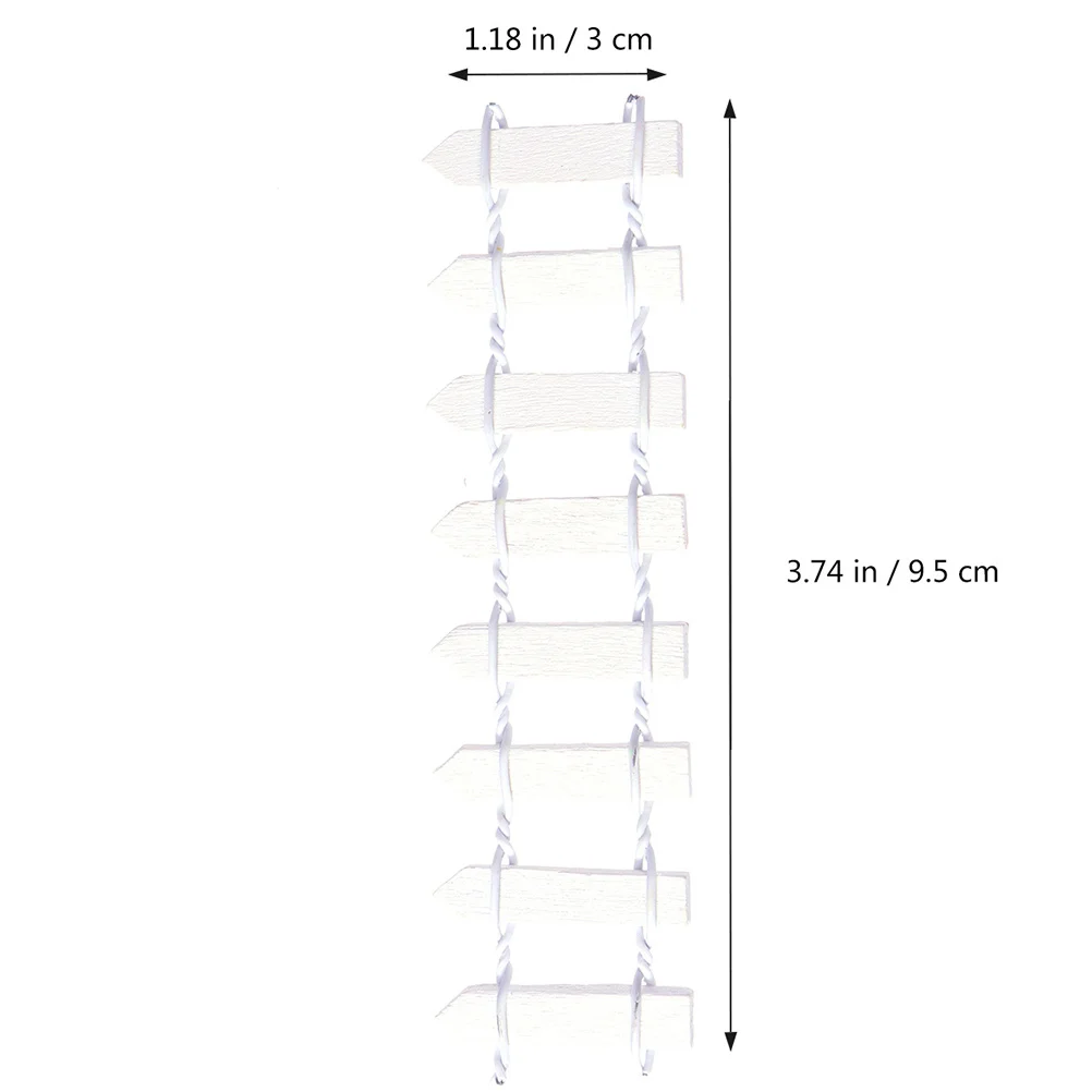 

1pcs Mini Picket Decoration Fence For Fairy Garden Micro Landscape Diy Decor Picket Fence Christmas Tree Decorations White