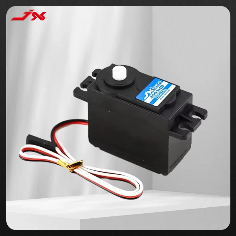

JX Servo PDI-4503HB Plastic Gear 120° 330Hz Digital Standard Large Torque Servo for Helicopter Drone Tank Car Robot Accessories