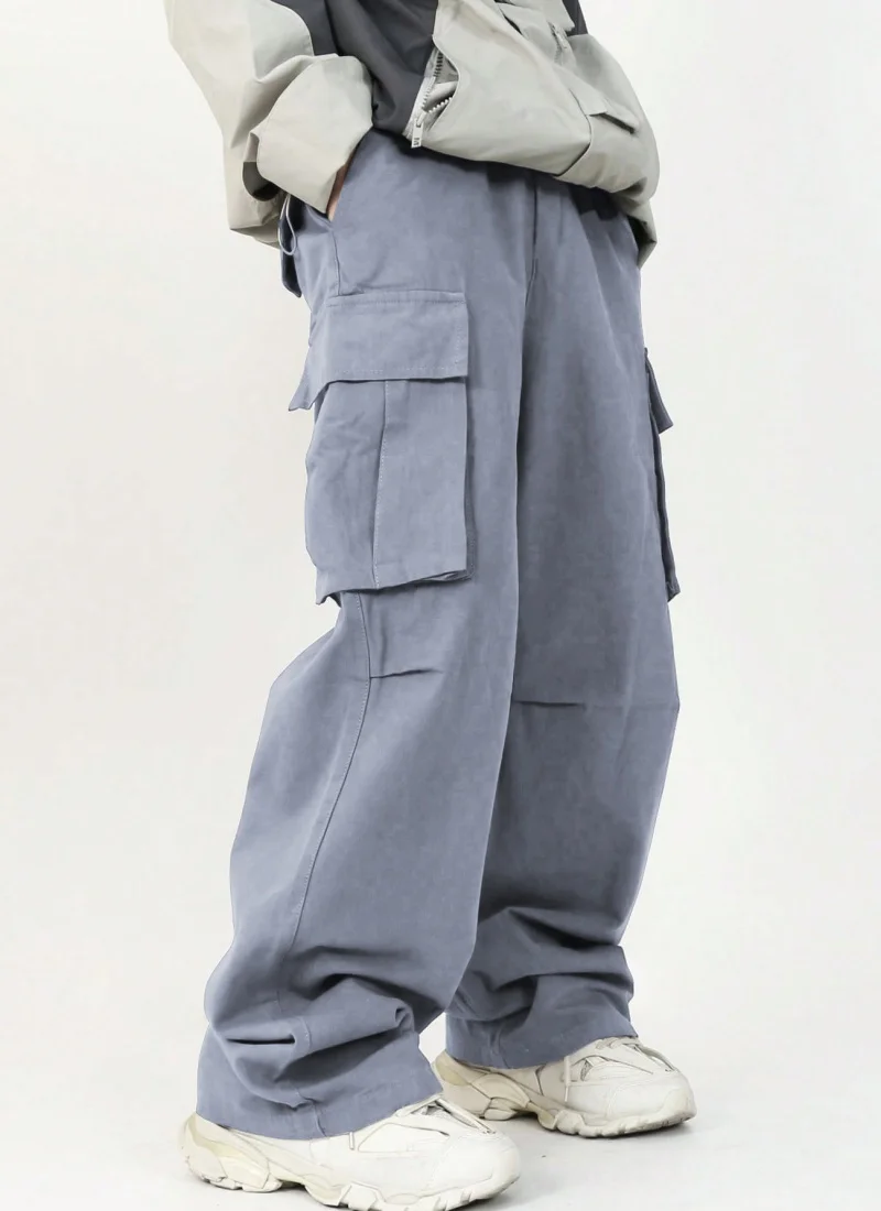 

2026 новые мужские рабочие брюки, европейские и американские мужские свободные повседневные брюки прямого кроя, мужские карманные брюки для рабочей одежды