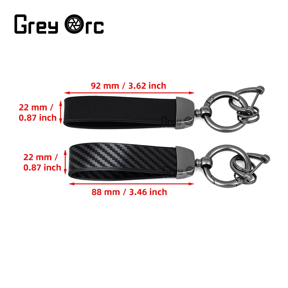 

For Yamaha MT07 MT-07 MT 07 Accessories Black/Carbon Texture Motorcycle High Quality Leather Keychain Keyring