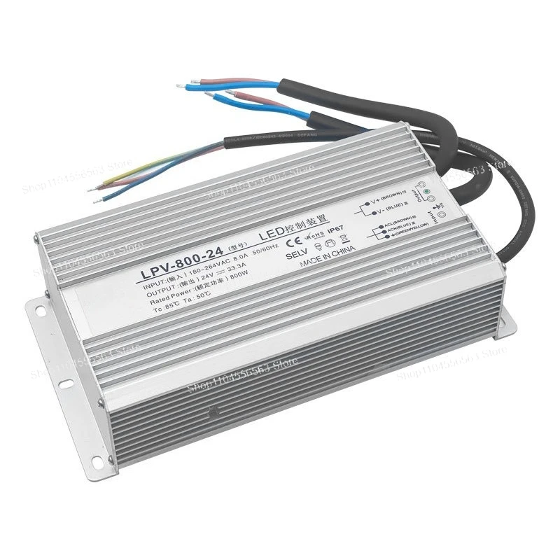 

Waterproof switching power supply LPV-500-24 1000W 220V to 12V DC LED outdoor transformer