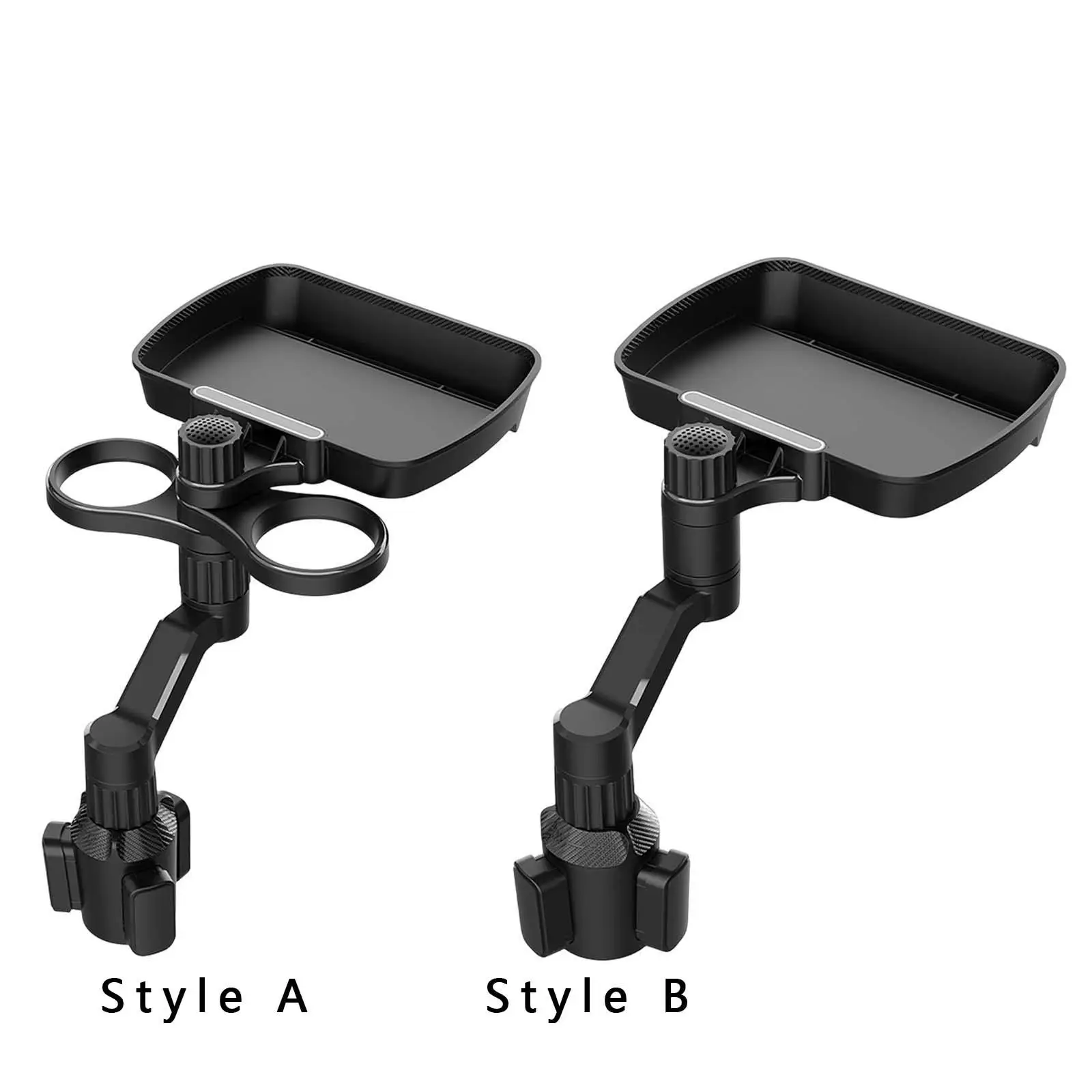 Auto tassen halter Tablett mit 360 ° Drehs chale Auto Veranstalter Schwenk arm Telefon halter Autozubehör Gadgets Auto Essen Tablett Tisch